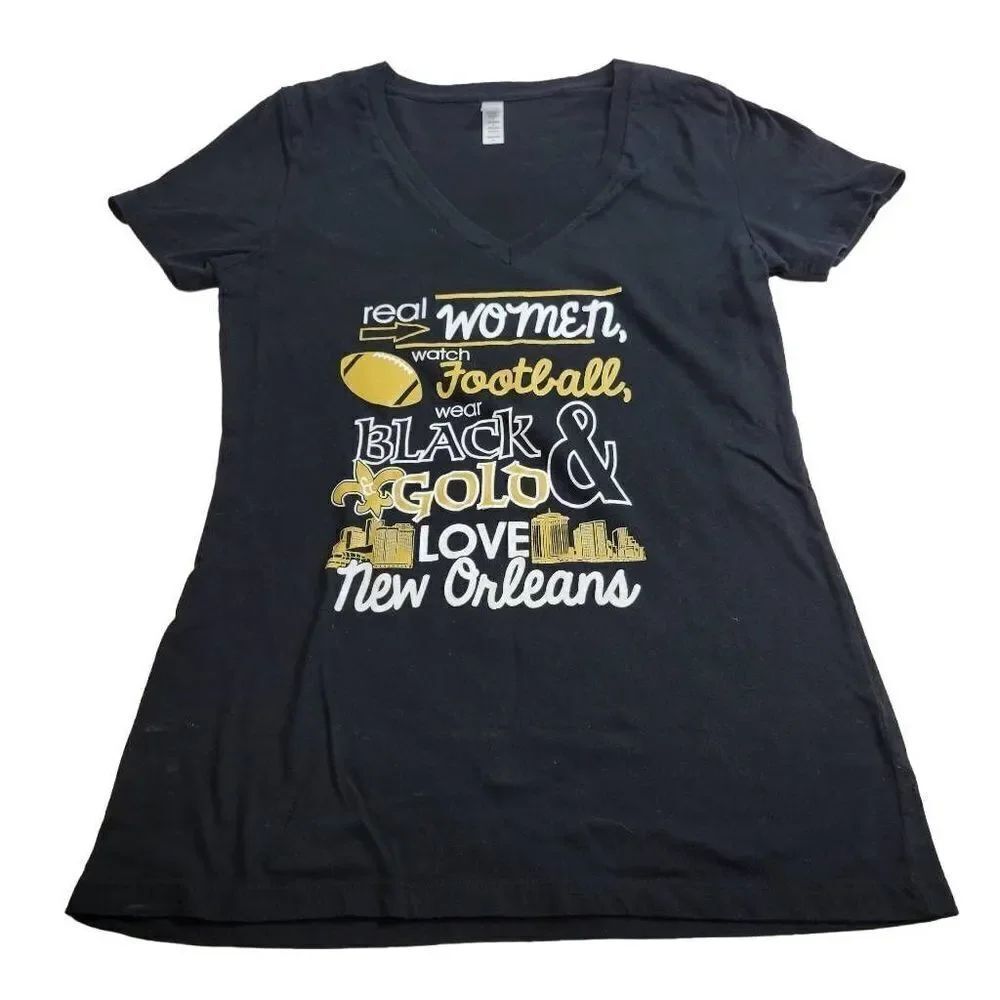 Bella New Orleans Saints fitted football shirt L